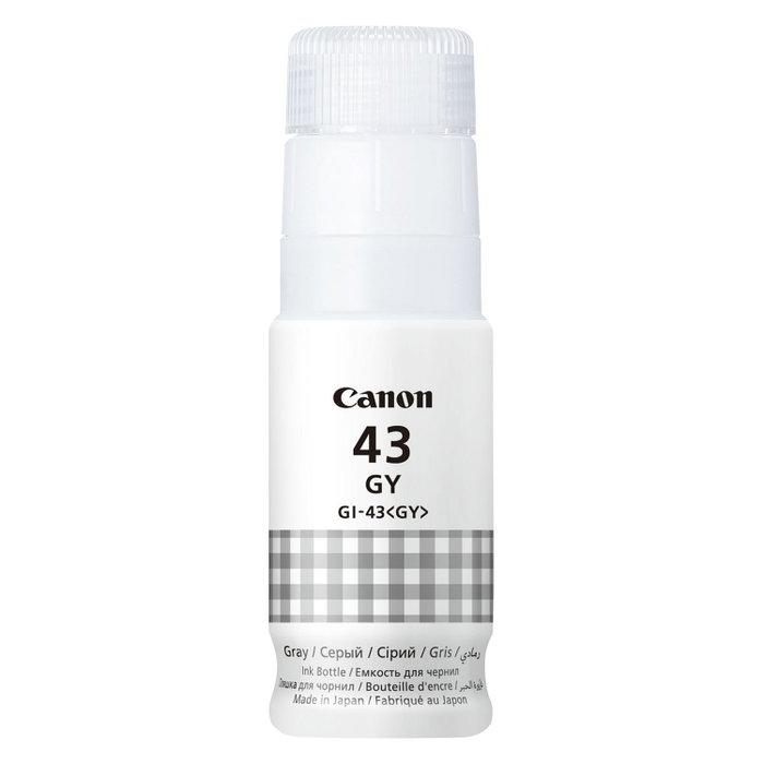 Canon GI-43GY Cartucho de Tinta Original Gris 60 ml para Impresoras PIXMA G640 y PIXMA G540 - Inyección de Tinta Canon GI-43GY Cartucho de Tinta Original Gris 60 ml para Impresoras PIXMA G640 y PIXMA G540 - Inyección de Tinta