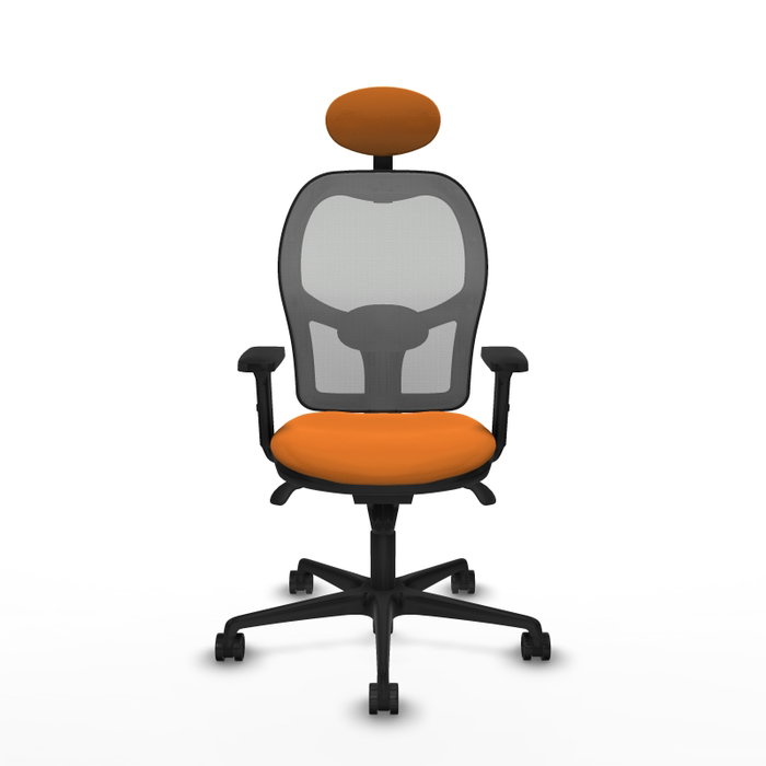 PIQUERAS Y CRESPO Silla de oficina Jorquera Naranja y Gris