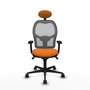 PIQUERAS Y CRESPO Silla de oficina Jorquera Naranja y Gris