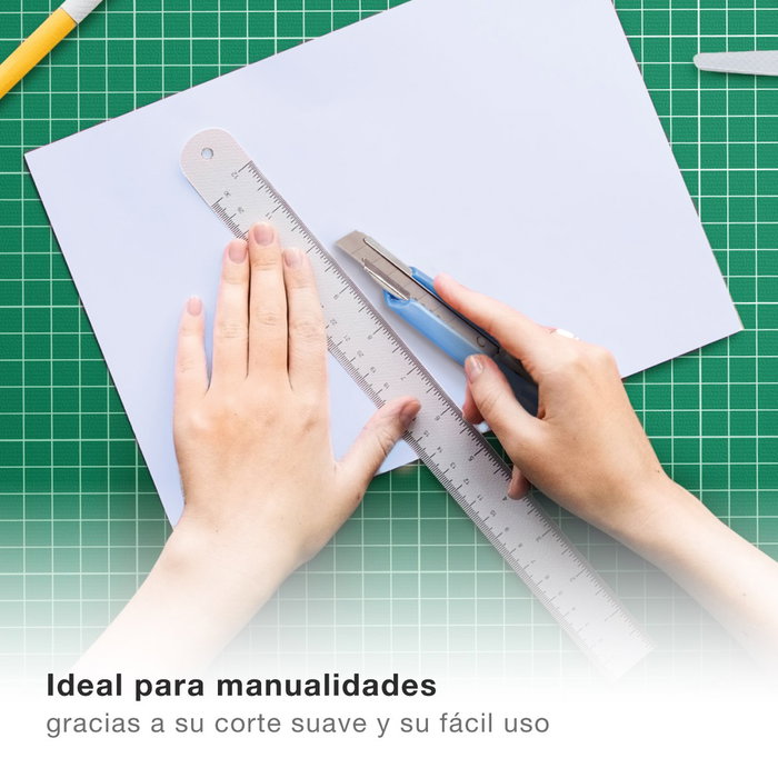 Hantums Cúter estándar con rueda de bloqueo y 3 cuchillas