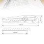 Hantums Cúter estándar con rueda de bloqueo y 3 cuchillas