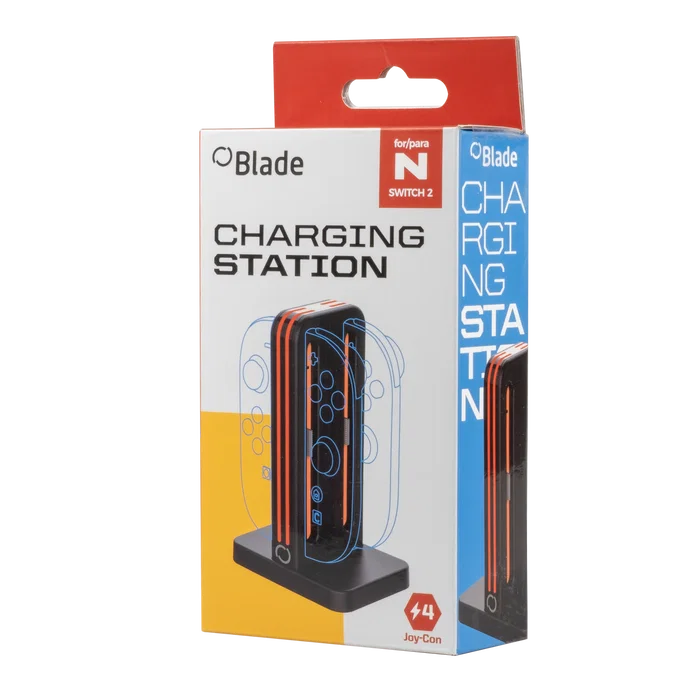 BLADE Base de carga para Nintendo Switch 2, 4 Joy-Con