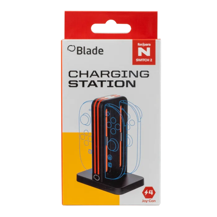 BLADE Base de carga para Nintendo Switch 2, 4 Joy-Con