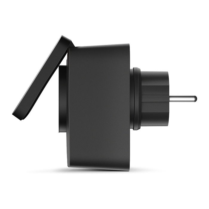 TP-Link Tapo P410M Enchufe Inteligente Exterior Wi-Fi con IP54, Control por Voz con Alexa, Google Home y Siri, 16A, 3680W, Negro