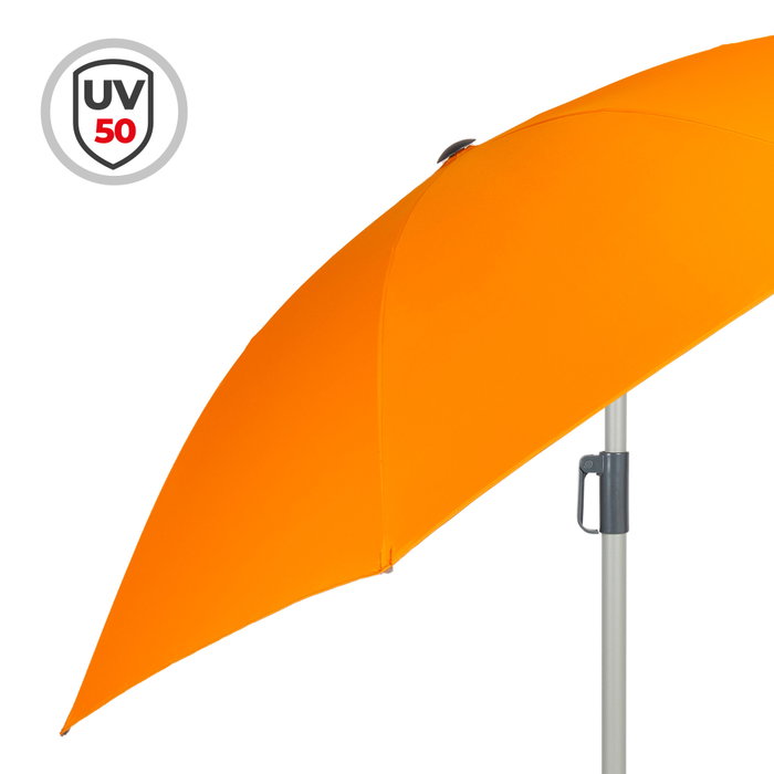 Aktive Sombrilla de playa naranja de 220 cm con colgador