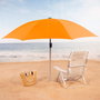 Aktive Sombrilla de playa naranja de 220 cm con colgador