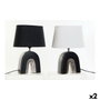 DKD Home Decor Lámpara de Sobremesa de Cerámica ARCO Surtido de 2 Unidades