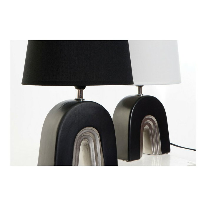 DKD Home Decor Lámpara de Sobremesa de Cerámica ARCO Surtido de 2 Unidades