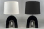 DKD Home Decor Lámpara de Sobremesa de Cerámica ARCO Surtido de 2 Unidades