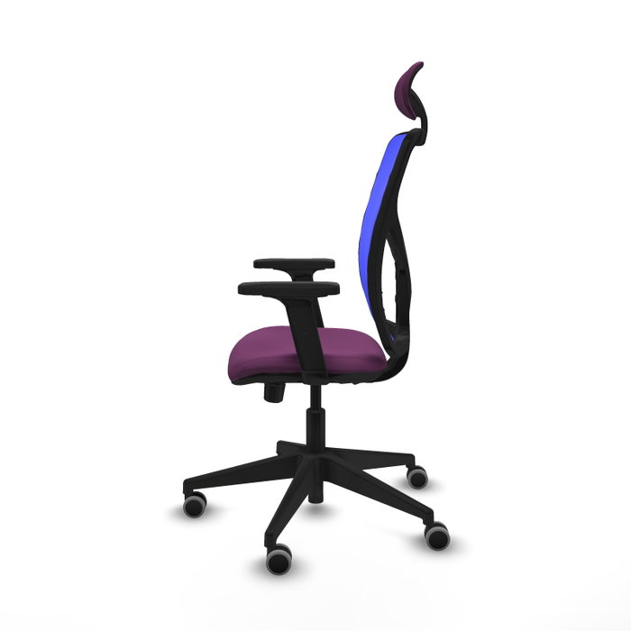PIQUERAS Y CRESPO Silla de oficina Motilla con Mecanismo Sincro/Traslack, Morado y Azul PIQUERAS Y CRESPO Silla de oficina Motilla con Mecanismo Sincro/Traslack, Morado y Azul