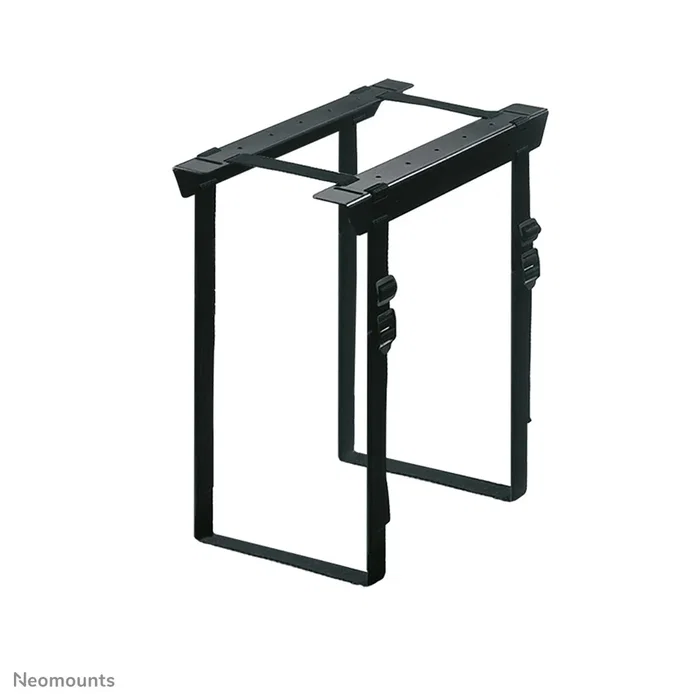 Neomounts CPU-D025BLACK Soporte para Torre CPU Bajo el Escritorio, Ajustable en Altura y Profundidad, Capacidad 20 kg, Negro