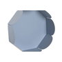 DKD Home Decor Set de 2 Bandejas Vaciaposillos Arcos en Azul y Turquesa
