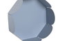 DKD Home Decor Set de 2 Bandejas Vaciaposillos Arcos en Azul y Turquesa