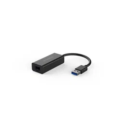 Kensington UA0000E - Adaptador USB 3.0 a Ethernet Gigabit, USB-A a RJ-45, Hasta 5 Gbps, Para Portátil, Windows/macOS, Negro
