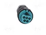 WIELAND Enchufe Industrial Redondo RST Macho de 5 Pines, 250V, Azul Turquesa