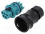 WIELAND Enchufe Industrial Redondo RST Macho de 5 Pines, 250V, Azul Turquesa