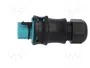 WIELAND Enchufe Industrial Redondo RST Macho de 5 Pines, 250V, Azul Turquesa