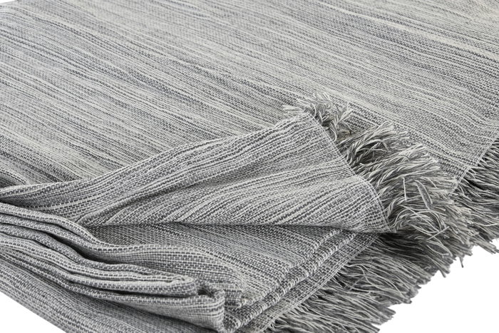 DKD Home Decor Plaid Básico Gris Blanco 250 x 150 cm Poliéster Reciclado Algodón Reciclado (2 Unidades) Hecho a Mano DKD Home Decor Plaid Básico Gris Blanco 250 x 150 cm Poliéster Reciclado Algodón Reciclado (2 Unidades) Hecho a Mano