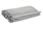 DKD Home Decor Plaid Básico Gris Blanco 250 x 150 cm Poliéster Reciclado Algodón Reciclado (2 Unidades) Hecho a Mano