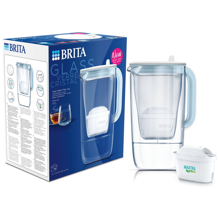 Brita 1046673 Filtro de agua para jarra, 2,5 L, Azul claro Brita 1046673 Filtro de agua para jarra, 2,5 L, Azul claro