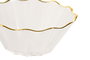 DKD Home Decor Bol Glam - Boles de Cristal Transparente y Dorado para Decoración, 14.5 x 6 x 14.5 cm, 2 Unidades