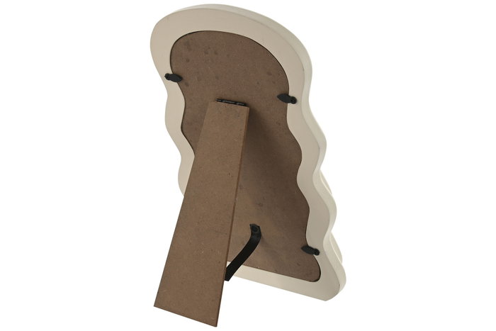 DKD Home Decor Set de 2 Espejos Irregulares Blanco y Beige de 16x25 cm