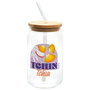 Home Deco Factory Vaso 450 Ml Con T Bambú Y Pajita - Colección Dolce Vita (Modelos Tchin, Party, Happy, Chill)