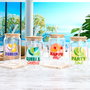 Home Deco Factory Vaso 450 Ml Con T Bambú Y Pajita - Colección Dolce Vita (Modelos Tchin, Party, Happy, Chill)