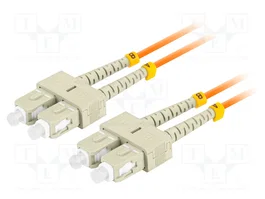 LANBERG Cable de conexión de fibra óptica OM2 SC/UPC duplex 5m