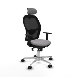 PIQUERAS Y CRESPO Silla de oficina Jorquera Gris y Negra