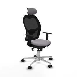 PIQUERAS Y CRESPO Silla de oficina Jorquera Gris y Negra