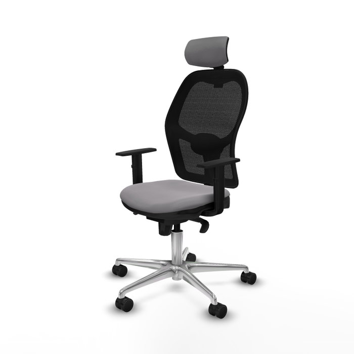 PIQUERAS Y CRESPO Silla de oficina Jorquera Gris y Negra