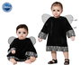 Disfraz Ángel Oscuro Con Alas Para Niña Bebé 24 Meses Halloween Negro Polyester