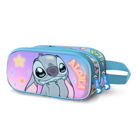 Karactermania Estuche Portatodo 3D Lilo y Stitch Mischievous Azul