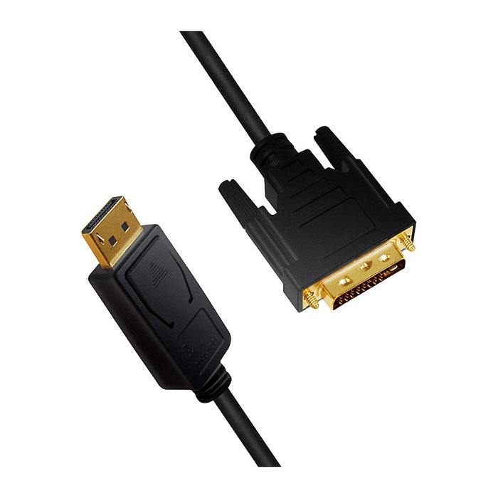 LogiLink CV0131 Cable DisplayPort a DVI 1.2, 2m, Negro LogiLink CV0131 Cable DisplayPort a DVI 1.2, 2m, Negro