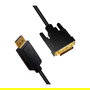 LogiLink CV0131 Cable DisplayPort a DVI 1.2, 2m, Negro