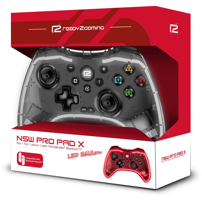 ready2gaming Nintendo Switch Pro Pad X-LED Edition Black