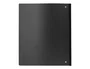 Liderpapel Carpeta de anillas DIN A4, 4 anillas 25 mm, Polipropileno, Lomo extensible 4 cm, Negro