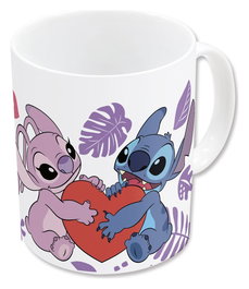 Lilo & Stitch Taza Angel & Stitch Heart 325 ml