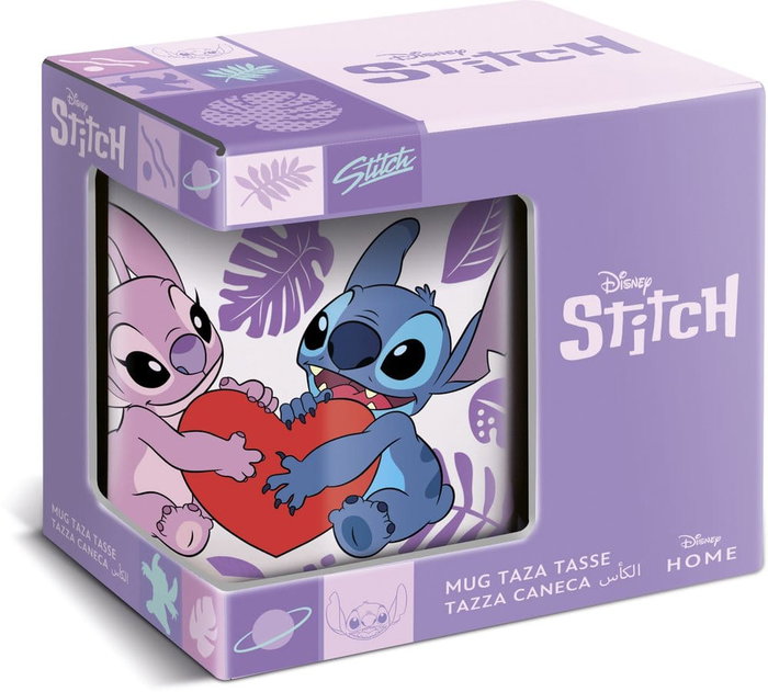 Lilo & Stitch Taza Angel & Stitch Heart 325 ml