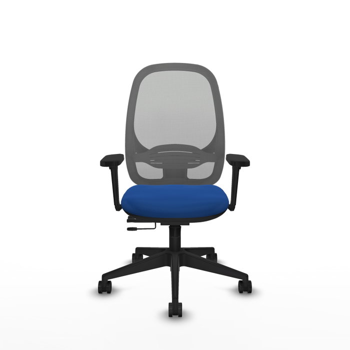 PIQUERAS Y CRESPO Silla de oficina Cilanco con mecanismo Sincro/Traslack Azul y Gris PIQUERAS Y CRESPO Silla de oficina Cilanco con mecanismo Sincro/Traslack Azul y Gris