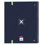Carpeta de anillas Munich Blue indigo Azul 27 x 32 x 3.5 cm