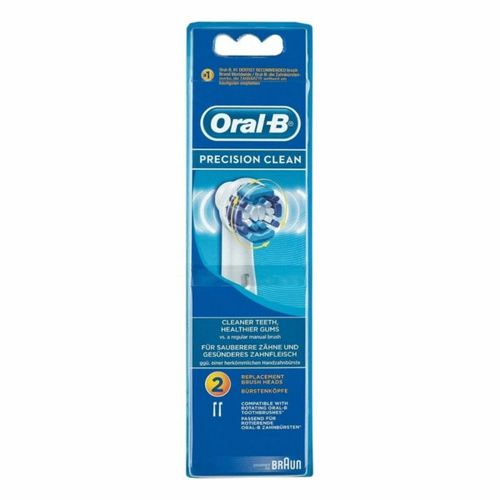 Oral B Pack de 2 recambios para cepillo dental Blanco