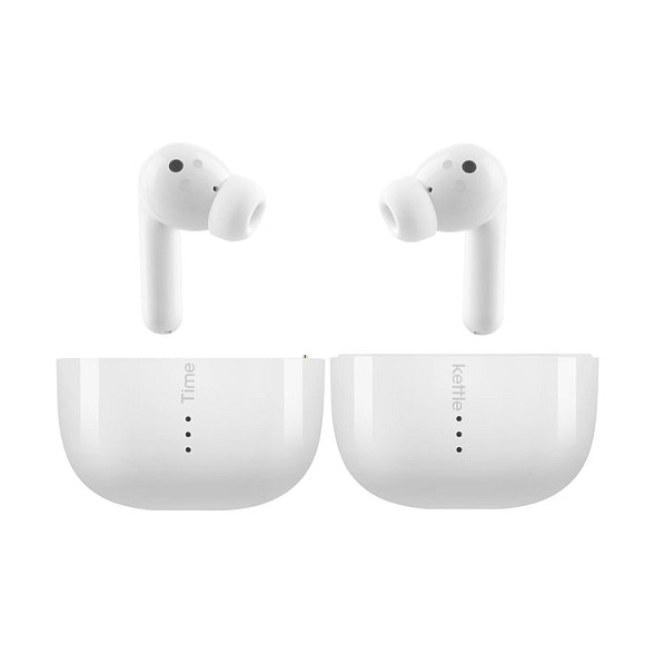 Timekettle M3 Auriculares con Traducción Offline Inalámbricos Bluetooth 5.2 para Llamadas/Música, Resistentes al Agua IPX4, 25h Batería, Blanco
