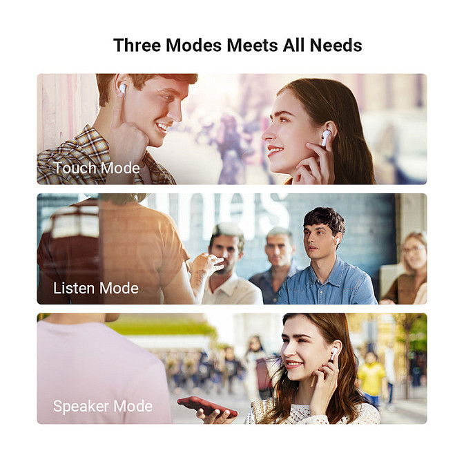 Timekettle M3 Auriculares con Traducción Offline Inalámbricos Bluetooth 5.2 para Llamadas/Música, Resistentes al Agua IPX4, 25h Batería, Blanco
