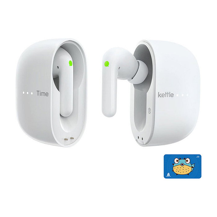 Timekettle M3 Auriculares con Traducción Offline Inalámbricos Bluetooth 5.2 para Llamadas/Música, Resistentes al Agua IPX4, 25h Batería, Blanco