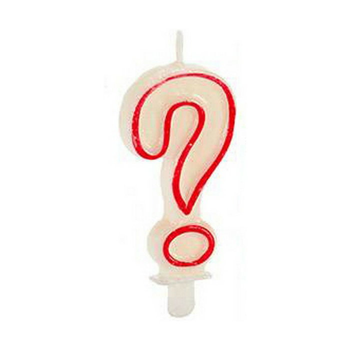 Vela ? Cumpleaños Blanco Rojo (12 Unidades)