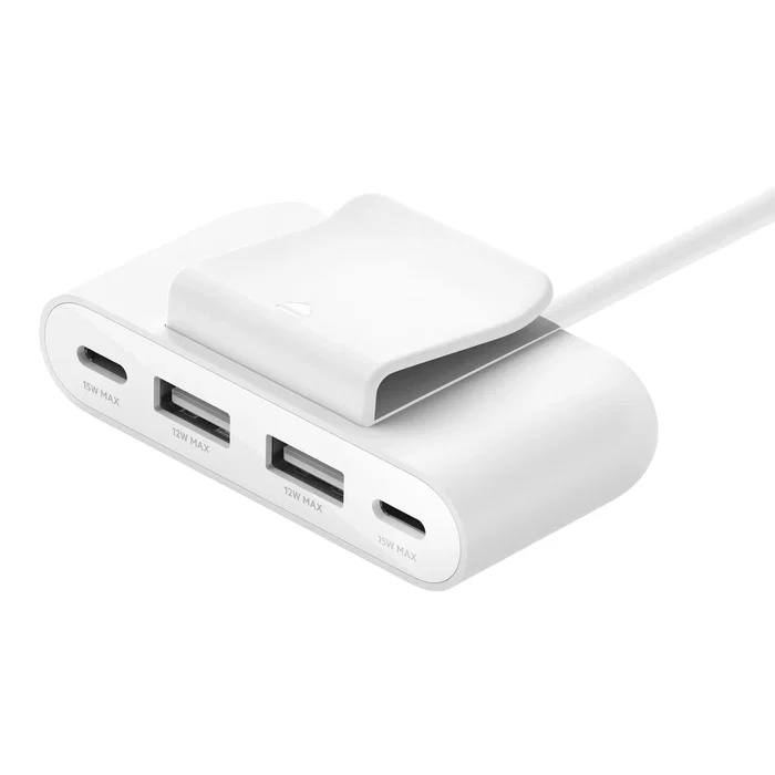 Belkin BoostCharge Divisor USB de 4 puertos con 2xUSB-C y 2xUSB-A, Blanco Belkin BoostCharge Divisor USB de 4 puertos con 2xUSB-C y 2xUSB-A, Blanco