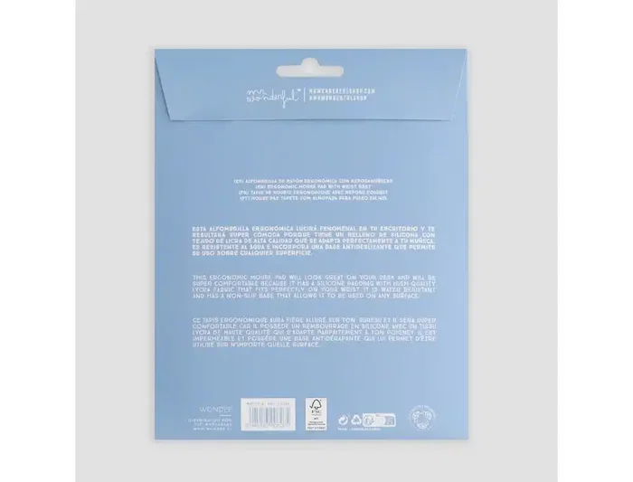 Wondee Alfombrilla de Ratón Ergonómica de Gel con Reposamuñecas, Diseño Aguacates, Antideslizante, Impermeable, 250x230 mm