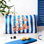Home Deco Factory Cojín Decorativo 30x50 - Colección Dolce Vita - Colores Surtidos (Amarillo/Azul, Azul/Naranja, Rosa/Rojo)